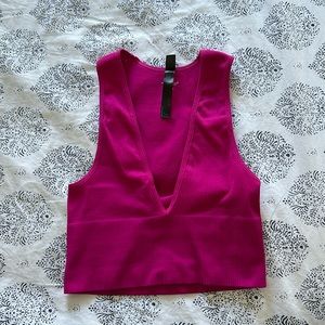 Out From Under Hailey Seamless Knit Plunge Bra Top